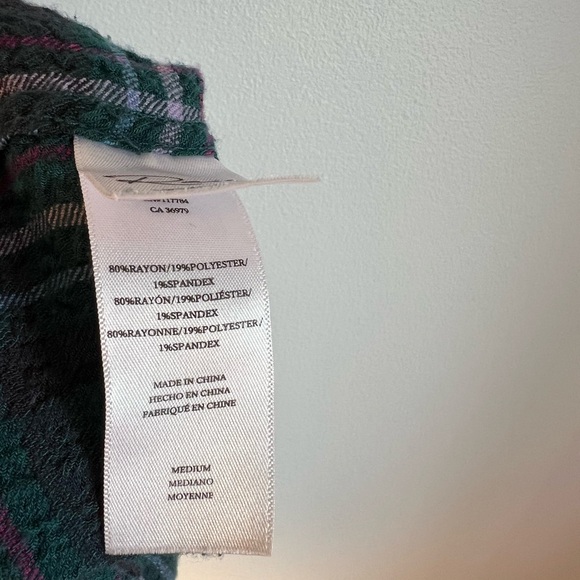 Rails women’s Brady Shirt - Pine Fuchsia - Picture 4 of 4